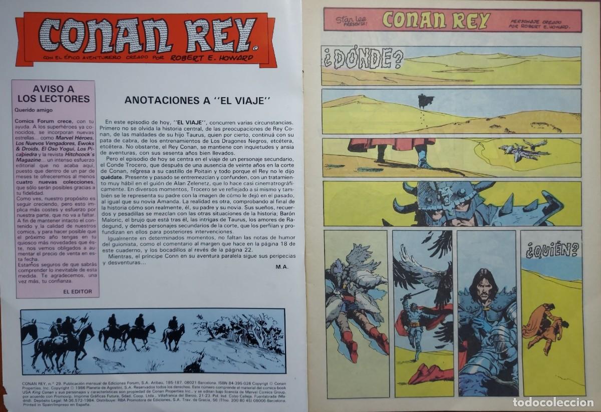 C&oacute;mics: Conan Rey N&ordm; 29 - C&oacute;mics Forum 1987 - Foto 2