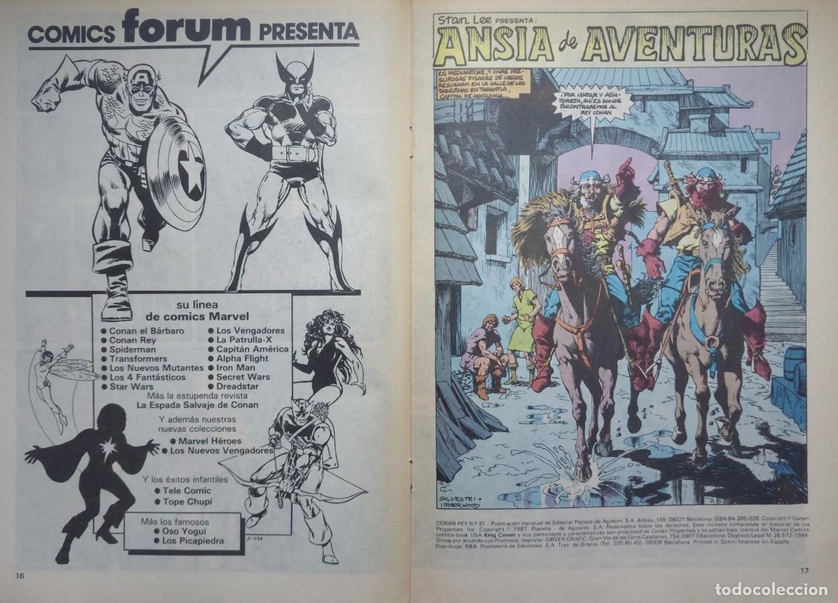 C&oacute;mics: Conan Rey N&ordm; 31 - C&oacute;mics Forum 1987 - Foto 3