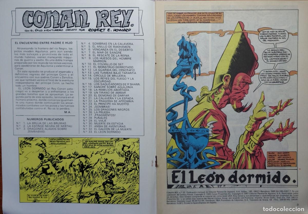C&oacute;mics: Conan Rey N&ordm; 33 - C&oacute;mics Forum 1987 - Foto 2