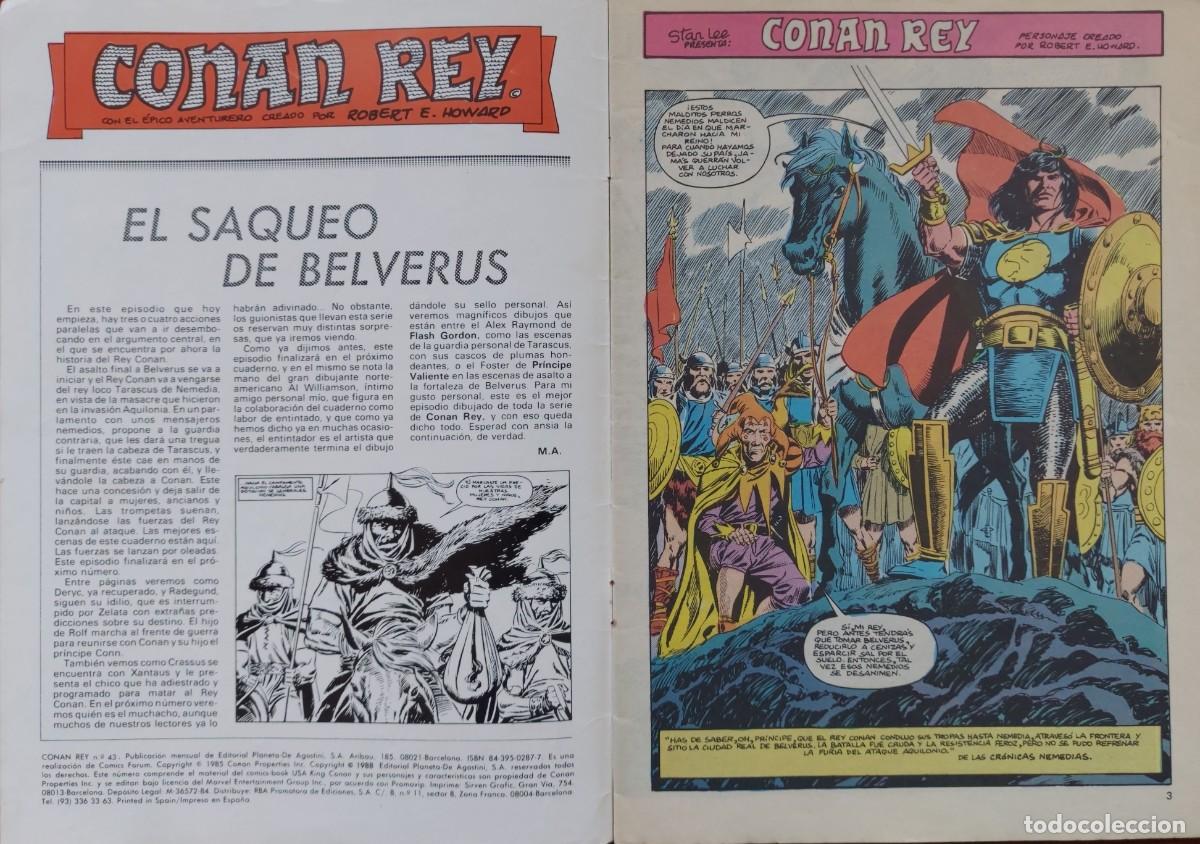 C&oacute;mics: Conan Rey N&ordm; 43 - C&oacute;mics Forum 1988 - Foto 2