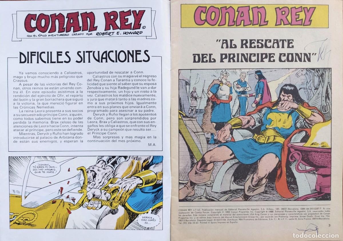 C&oacute;mics: Conan Rey N&ordm; 52 - C&oacute;mics Forum 1988 - Foto 2