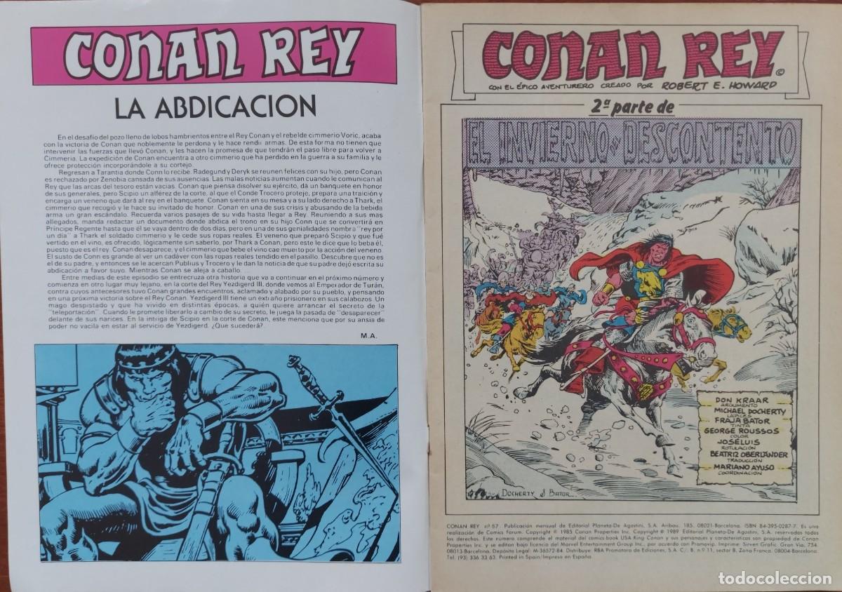 C&oacute;mics: Conan Rey N&ordm; 57 - C&oacute;mics Forum 1989 - Foto 2