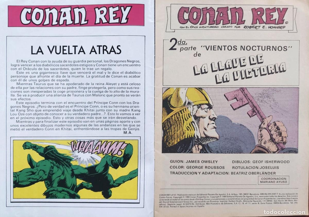 C&oacute;mics: Conan Rey N&ordm; 60 - C&oacute;mics Forum 1989 - Foto 2