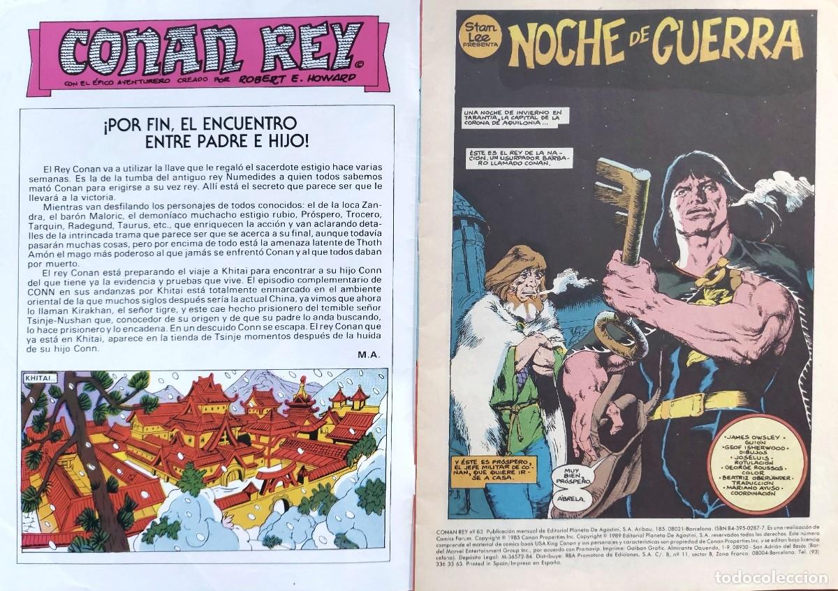 C&oacute;mics: Conan Rey N&ordm; 63 - C&oacute;mics Forum 1989 - Foto 2
