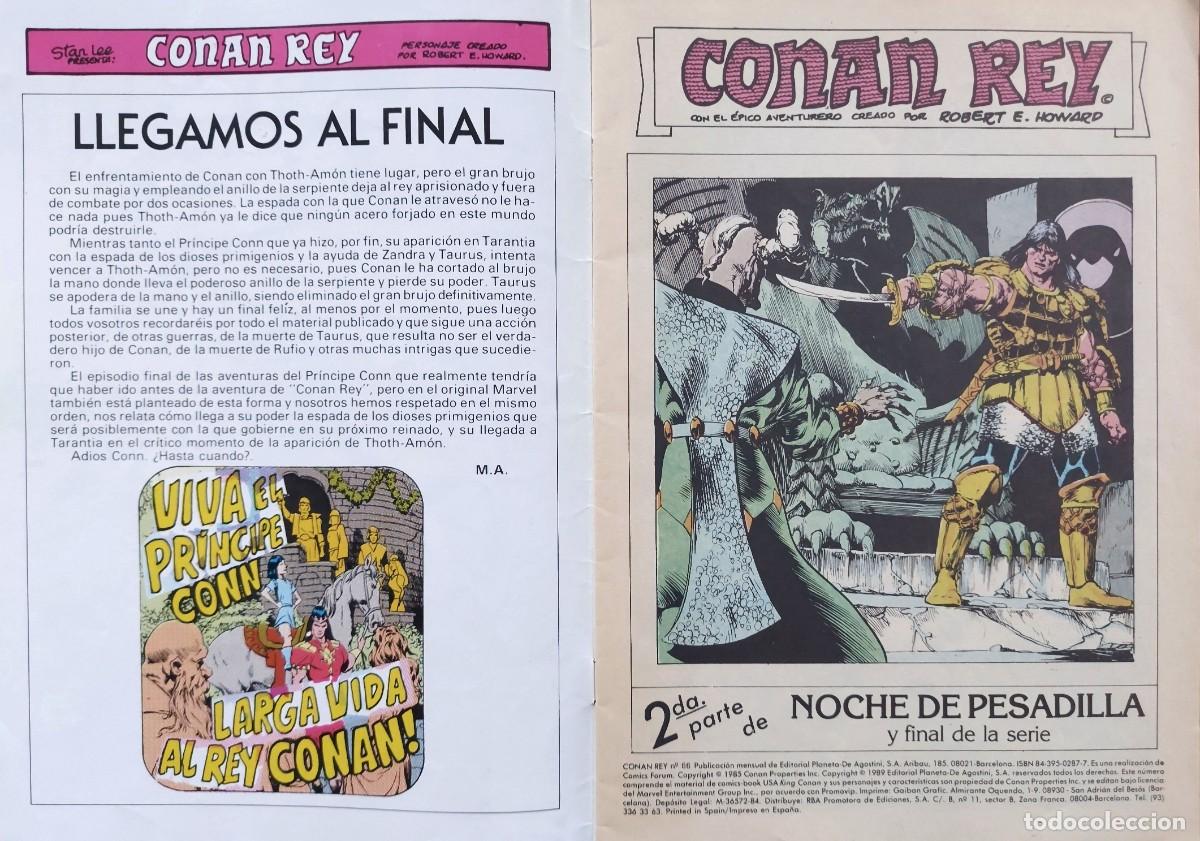 C&oacute;mics: Conan Rey N&ordm; 66 - &Uacute;ltimo N&uacute;mero - C&oacute;mics Forum 1990 - Foto 2
