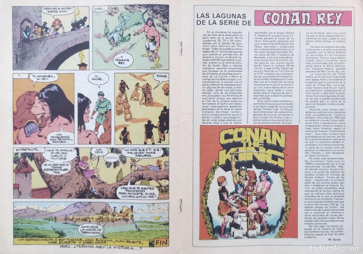 C&oacute;mics: Conan Rey N&ordm; 66 - &Uacute;ltimo N&uacute;mero - C&oacute;mics Forum 1990 - Foto 3