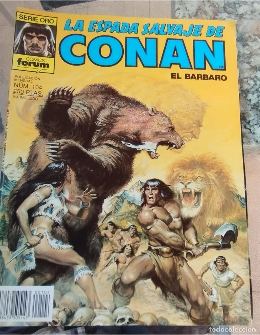 C&oacute;mics: LA ESPADA SALVAJE DE CONAN FORUM SERIE ORO N.&ordm; 104 - Foto 1