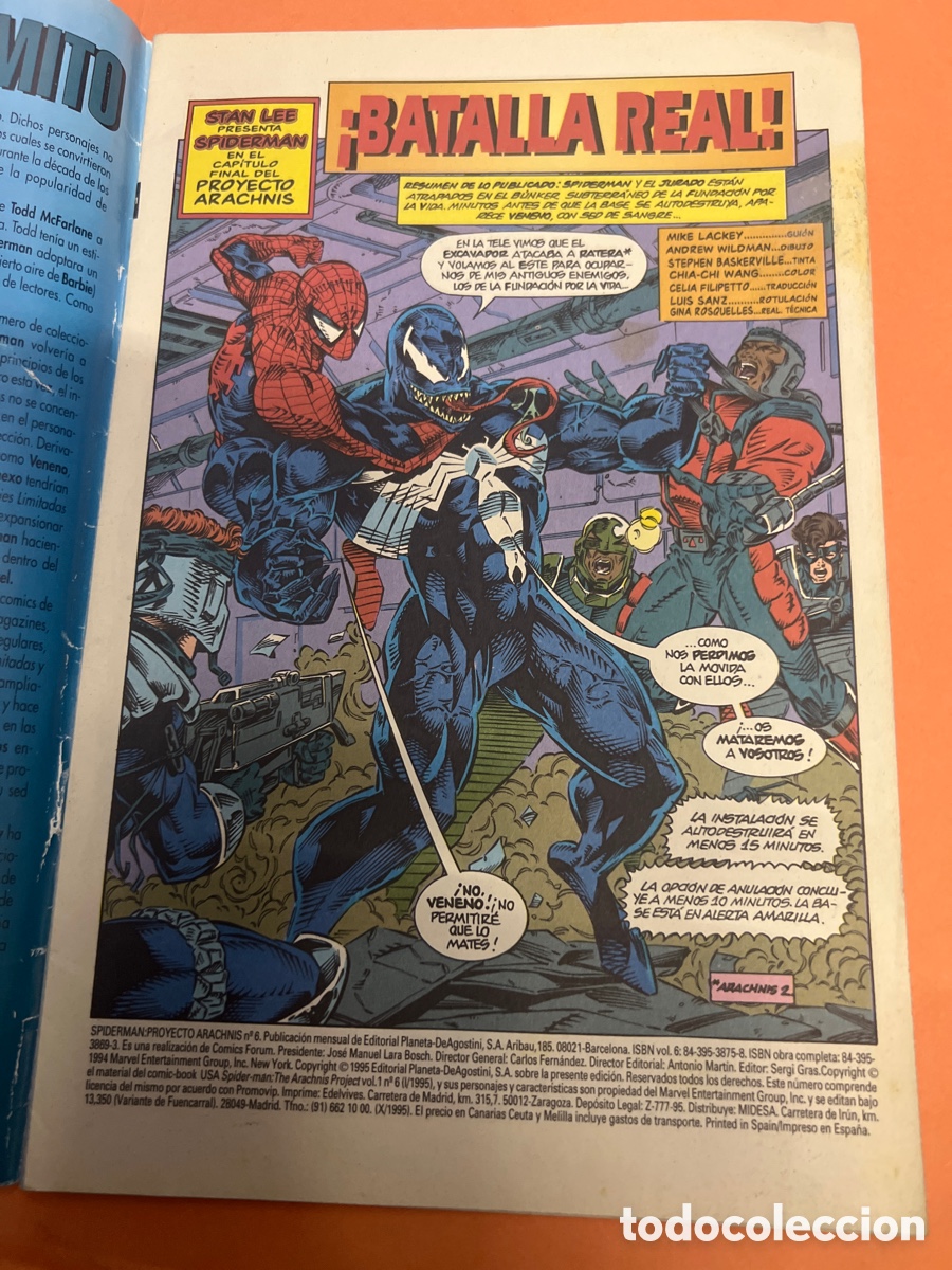 C&oacute;mics: T1/C2/54. C&Oacute;MIC SPIDERMAN: PROYECTO ARACHNIS - N&ordm; 6 de 6 - - Foto 4