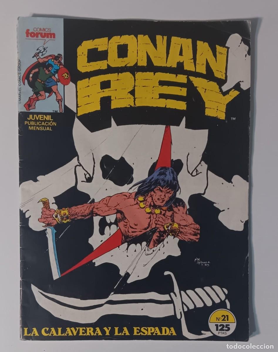 C&oacute;mics: COMIC CONAN REY NUMERO 21 LA CALAVERA Y LA ESPADA FORUM 1984 - Foto 1
