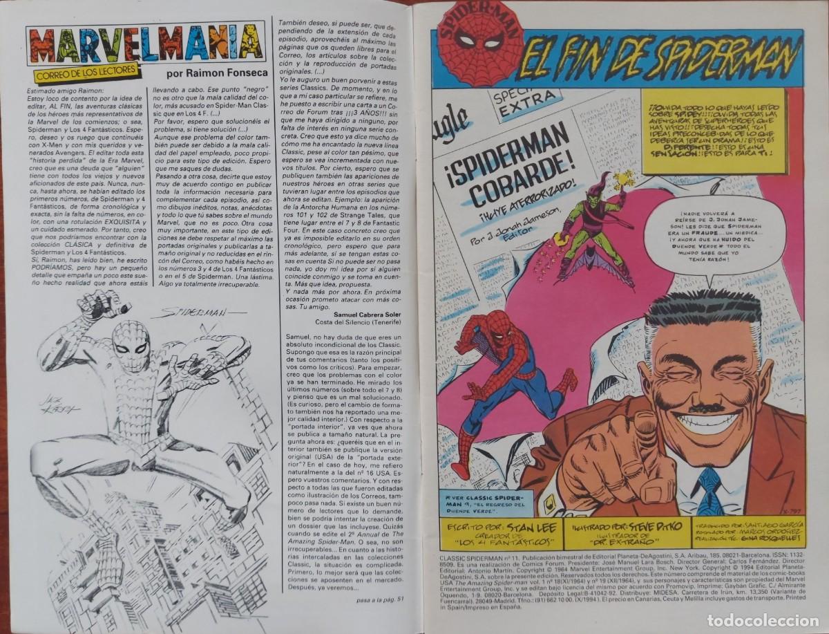 C&oacute;mics: Spiderman Classic N&ordm; 11 - Comics Forum 1994 - Foto 2