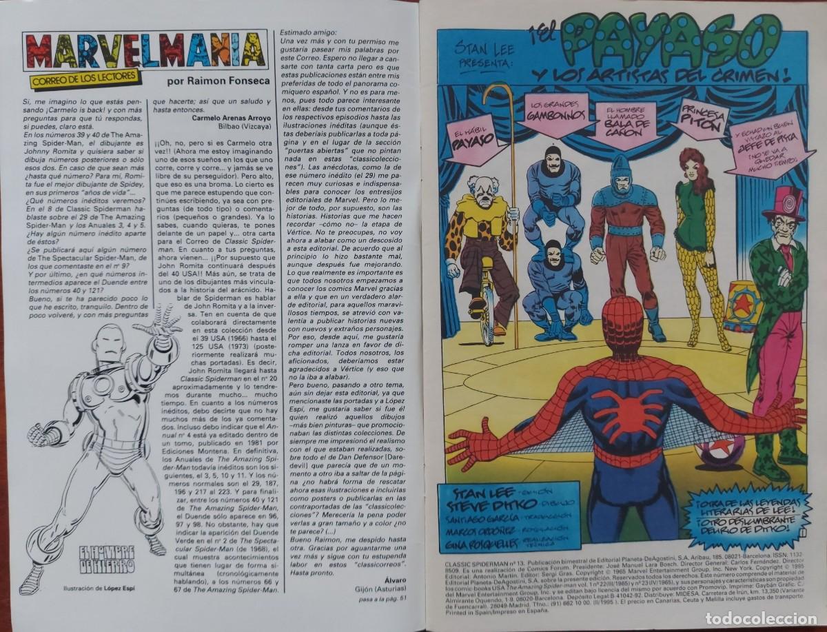 C&oacute;mics: Spiderman Classic N&ordm; 13 - Comics Forum 1995 - Foto 2