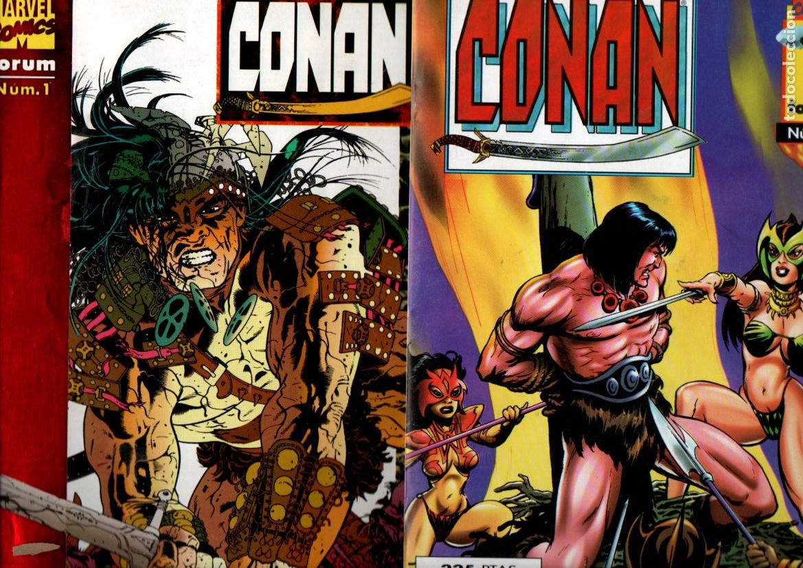 C&oacute;mics: CONAN MARVEL COMICS FORUM COMPLETA: 11 EJEMPLARES. EDITORIAL PLANETA 1996 - Foto 1