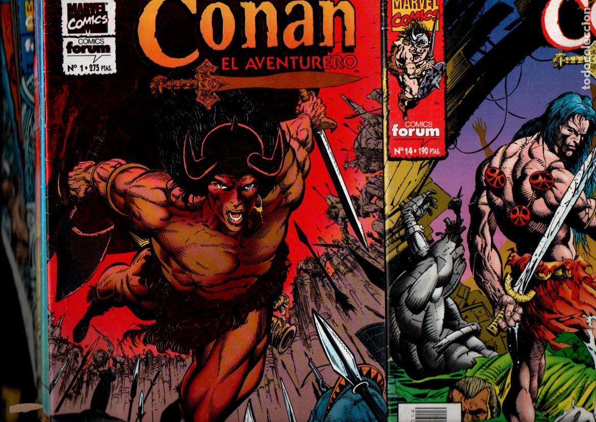 C&oacute;mics: CONAN EL AVENTURERO. COMPLETA: 14 EJEMPLARES. MARVEL COMICS FORUM, EDITORIAL PLANETA 1995 - Foto 1