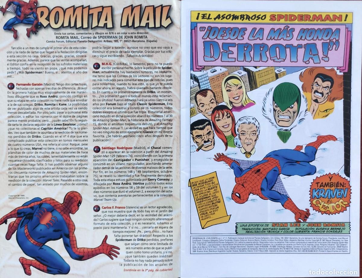 C&oacute;mics: Spiderman de John Romita N&ordm; 11 - C&oacute;mics Forum 1999 - Foto 2