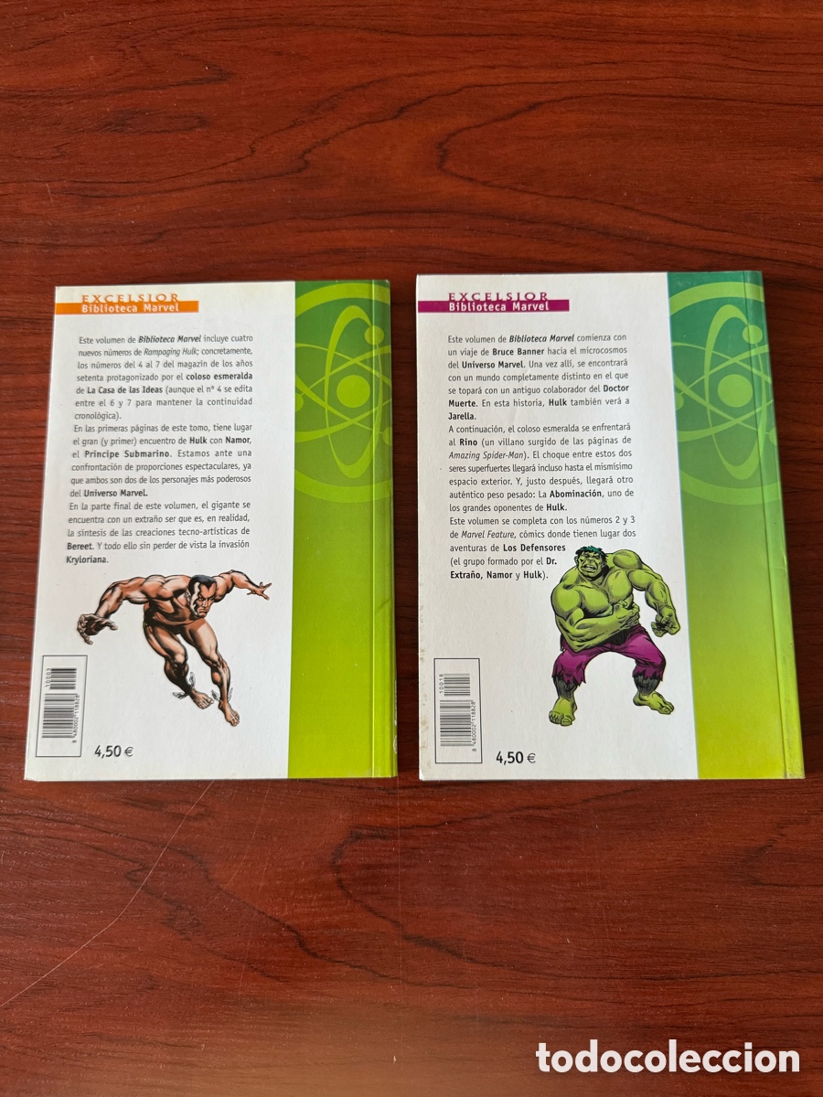 C&oacute;mics: Lote 2 x hulk Excelsior biblioteca marvel num 3 y 18 forum - Foto 2