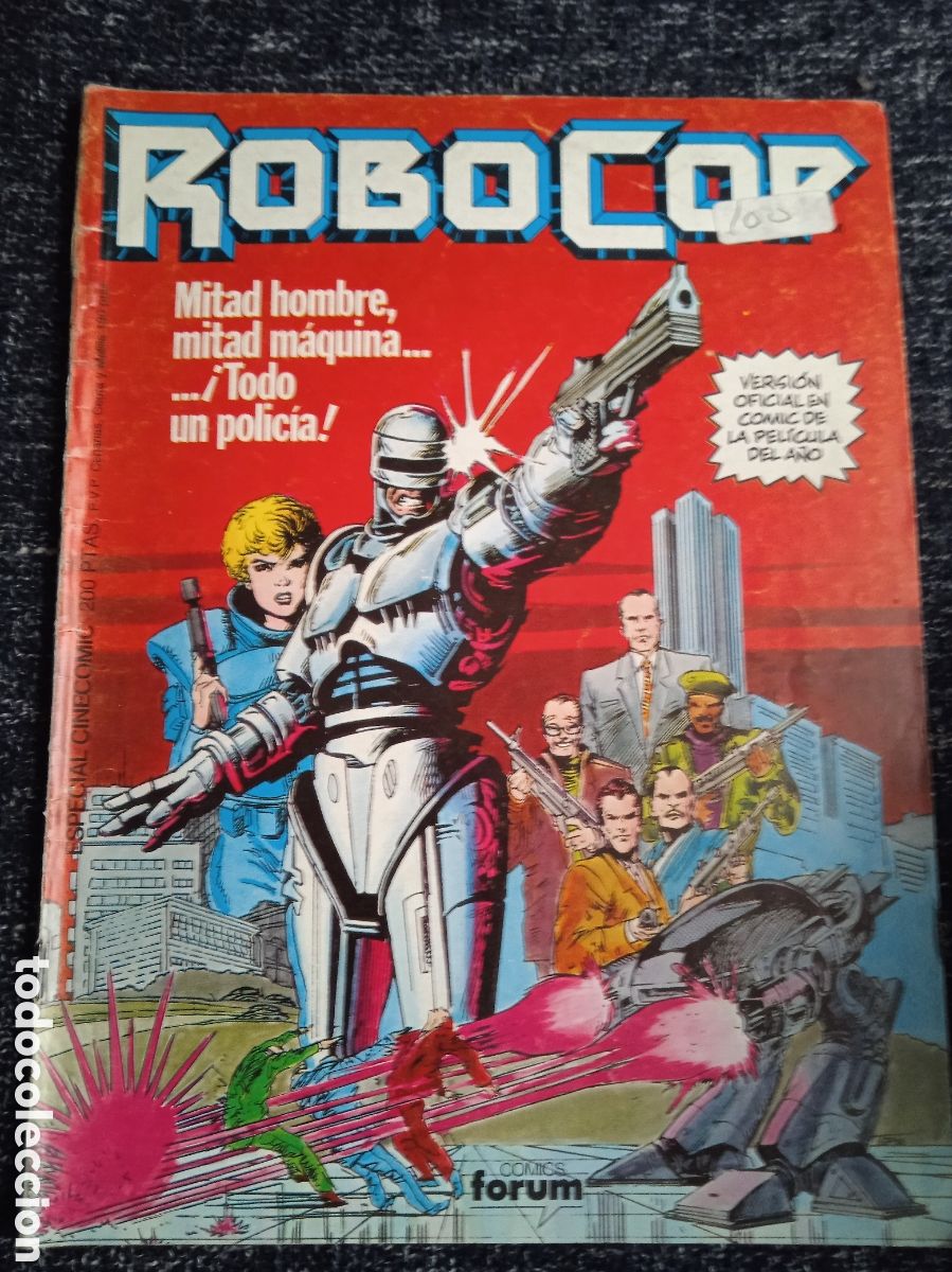 C&oacute;mics: ROBOCOP N&ordm; 1 - VERSION EN COMIC DE LAS PELICULA -ED. FORUM - Foto 1