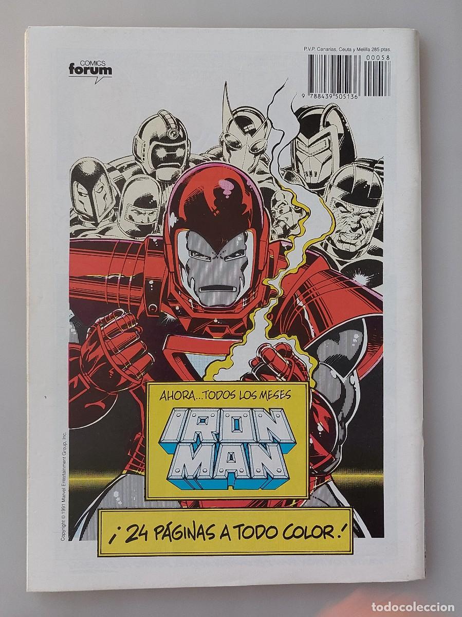 C&oacute;mics: IRON MAN & CAPIT&Aacute;N MARVEL - NUMERO 58 - MARVEL TWO-IN-ONE: EDICIONES F&Oacute;RUM (1989) - Foto 2
