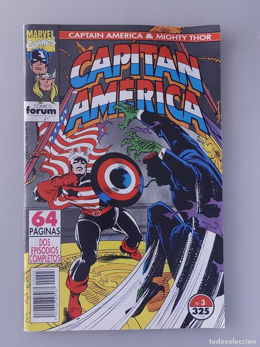 C&oacute;mics: Capit&aacute;n Am&eacute;rica & Thor El Poderoso Vol. 1 Num. 3 (Forum, 1993) - Foto 1
