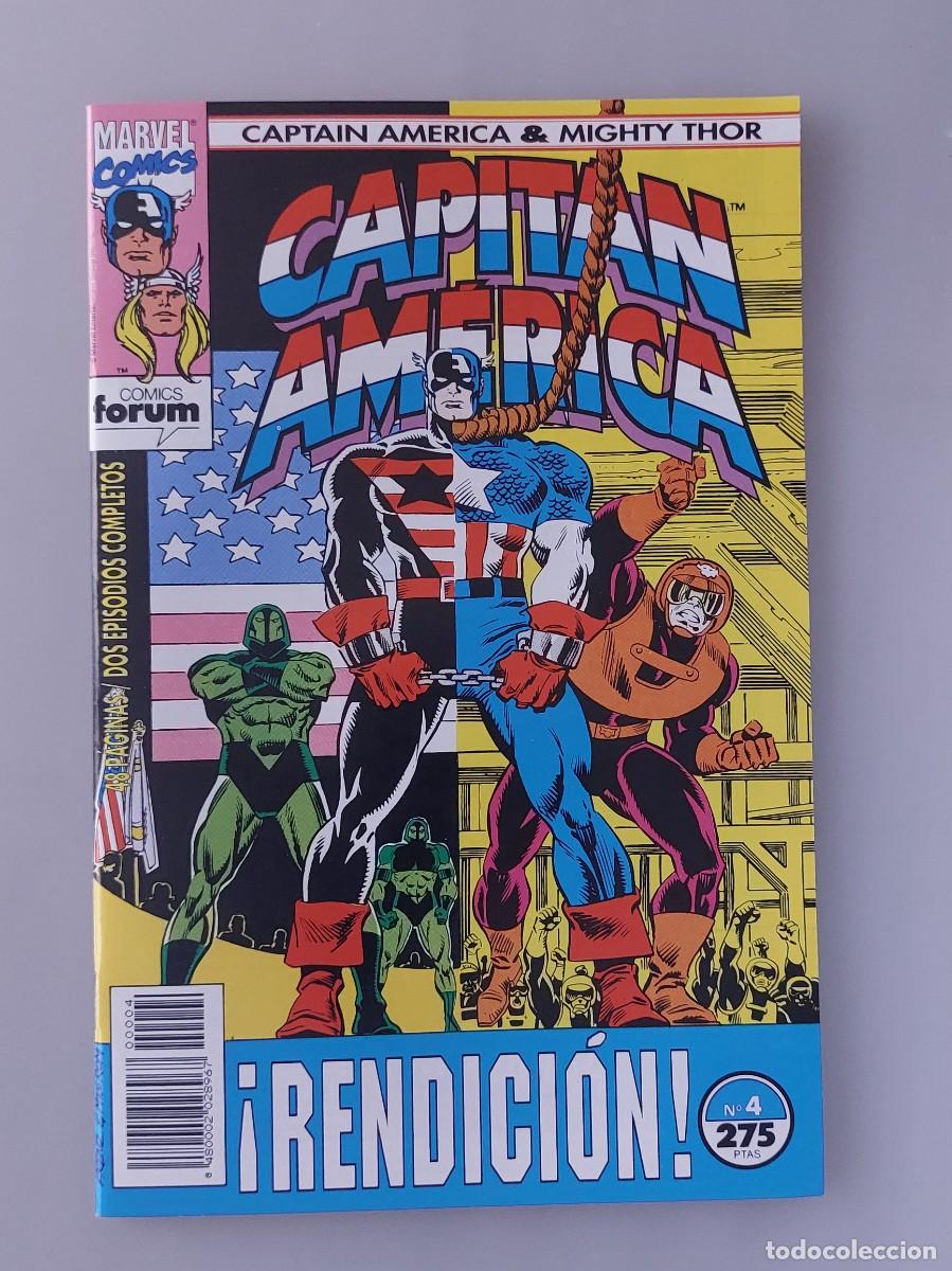 C&oacute;mics: Capit&aacute;n Am&eacute;rica & Thor El Poderoso Vol. 1 Num. 4 (Forum, 1993) - Foto 1