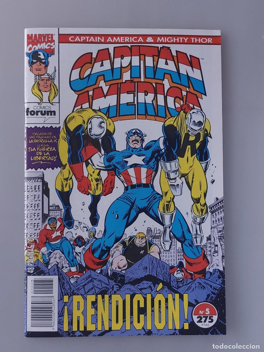 C&oacute;mics: Capit&aacute;n Am&eacute;rica & Thor El Poderoso Vol. 1 Num. 5 (Forum, 1993) - Foto 1