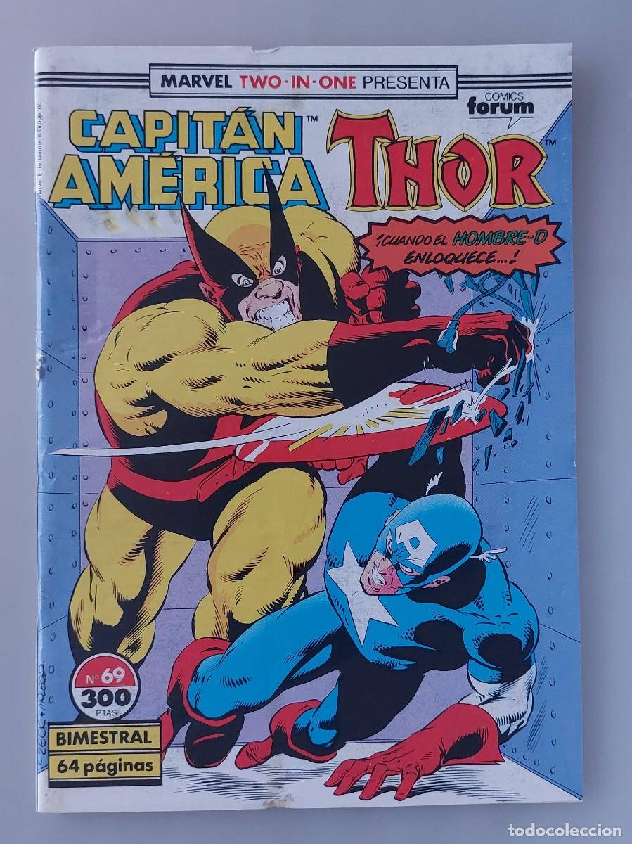 C&oacute;mics: Marvel Two-in-One: Capit&aacute;n Am&eacute;rica & Thor Num. 69 (Forum, 1989-1992) - Foto 1