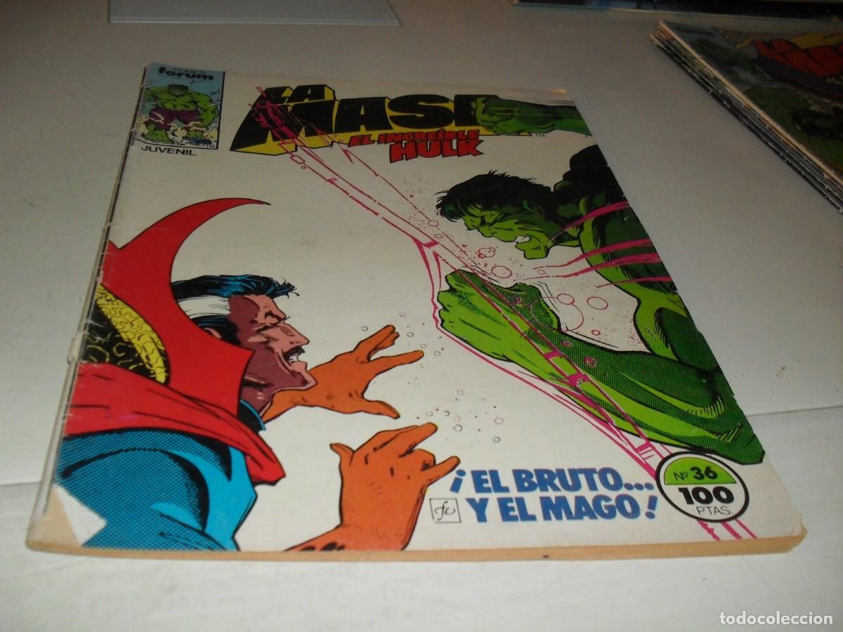 C&oacute;mics: LA MASA (HULK)N&ordm; 36 CON EL DOCTOR EXTRA&Ntilde;O D EINVITADO,(DE 49).FORUM,1983 - Foto 1