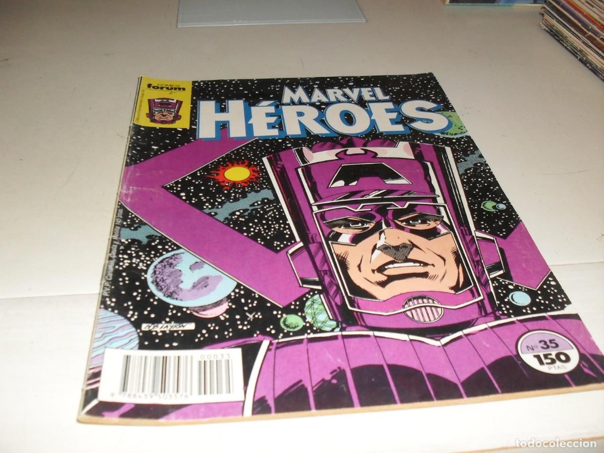 C&oacute;mics: MARVEL HEROES N&ordm; 35,CON GALACTUS,DE JACK KIRBY,(DE 84).FORUM,1987 - Foto 1