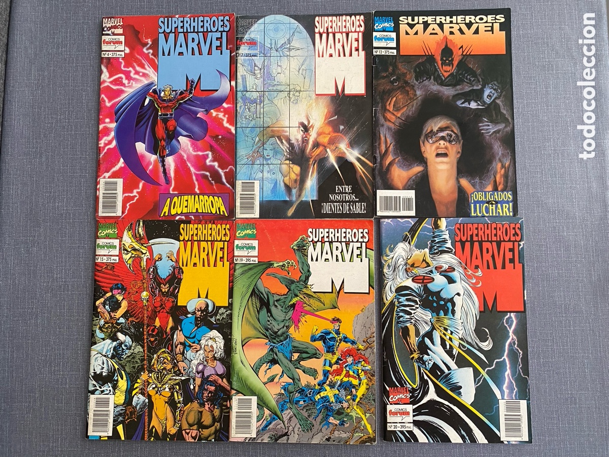 C&oacute;mics: Lote 6 n&uacute;meros Superh&eacute;roes Marvel (1994-1995) - Foto 1
