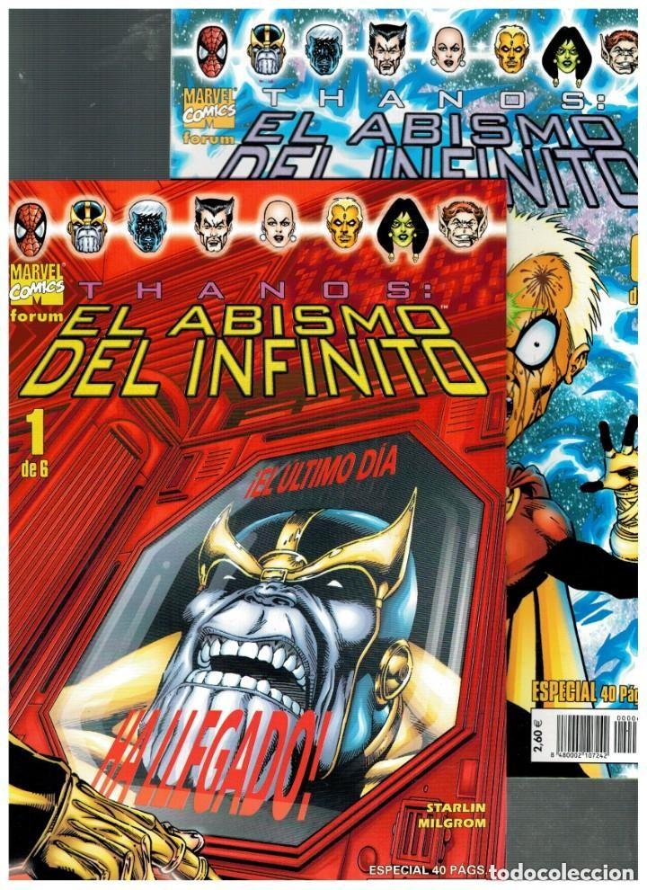 C&oacute;mics: THANOS: EL ABISMO DEL INFINITO. COMPLETA 1 AL 6. FORUM,2003. - Foto 1