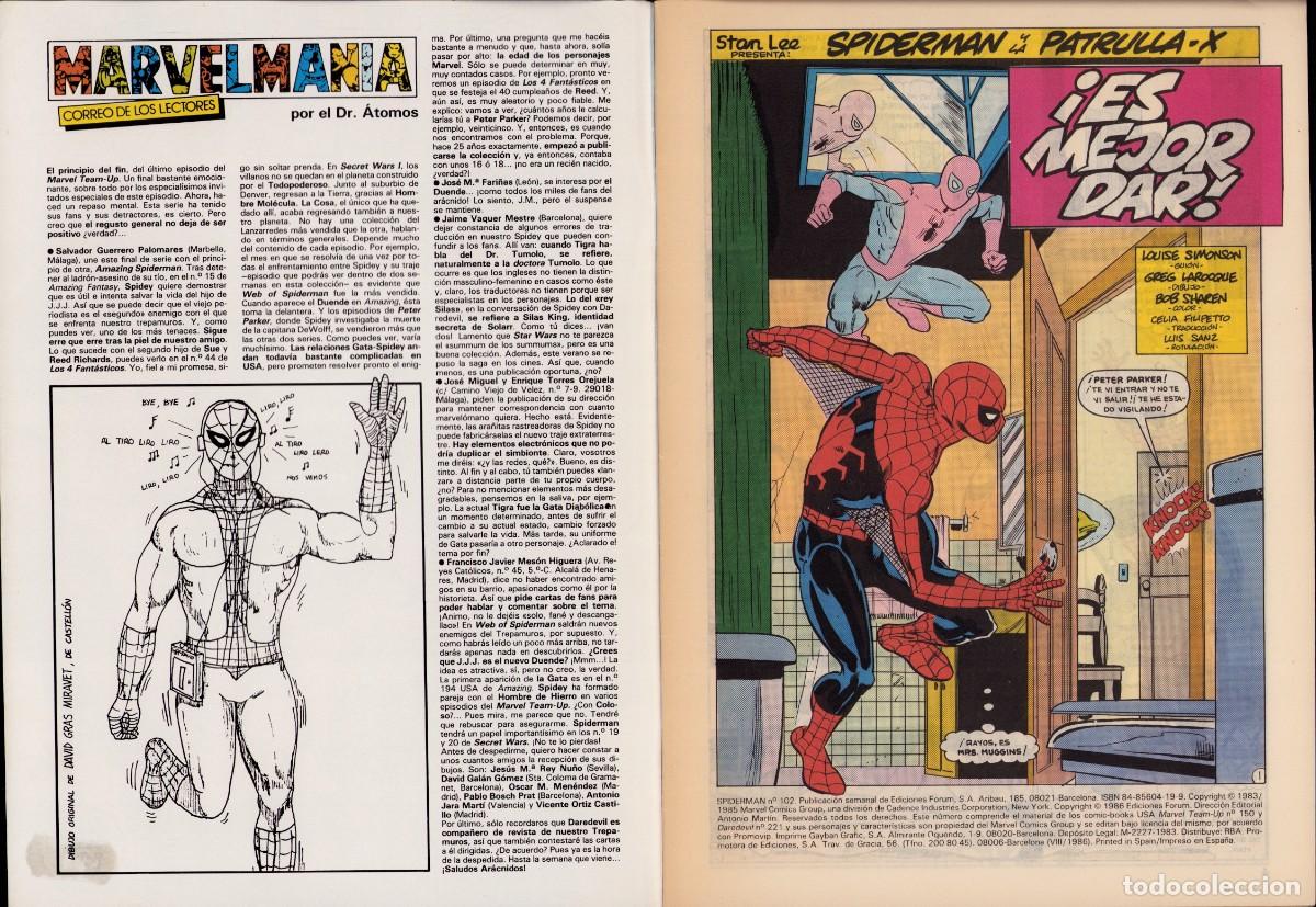 C&oacute;mics: Spiderman Vol. 1 N&ordm; 102 - C&oacute;mics Forum 1986 - Foto 2