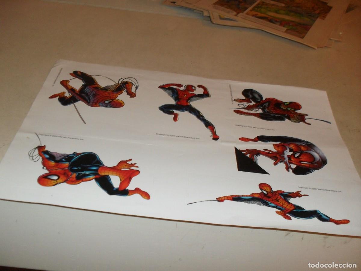C&oacute;mics: BELLA LAMINA CON 6 CROMOS DE SPIDERMAN,EDITADA EN EL A&Ntilde;O 2002 - Foto 1