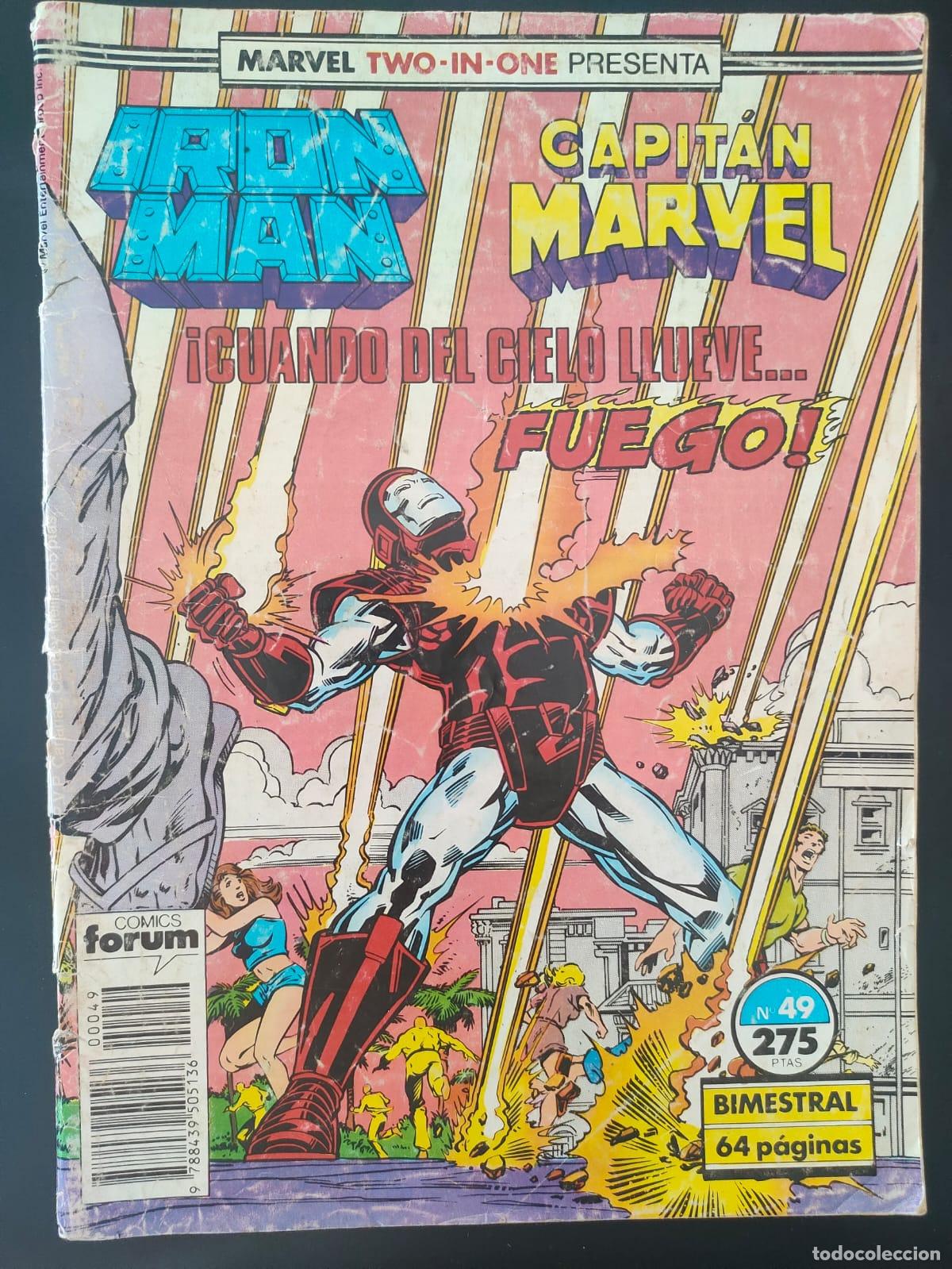 C&oacute;mics: MARVEL TWO IN ONE IRON MAN CAPITAN MARVEL NUMERO 57 - Foto 1