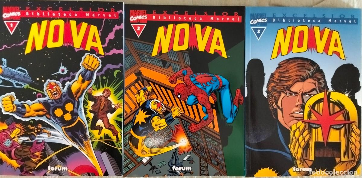 C&oacute;mics: BIBLIOTECA MARVEL: NOVA. 3 VOL. COLECCI&Oacute;N COMPLETA. EDICIONES FORUM - Foto 1