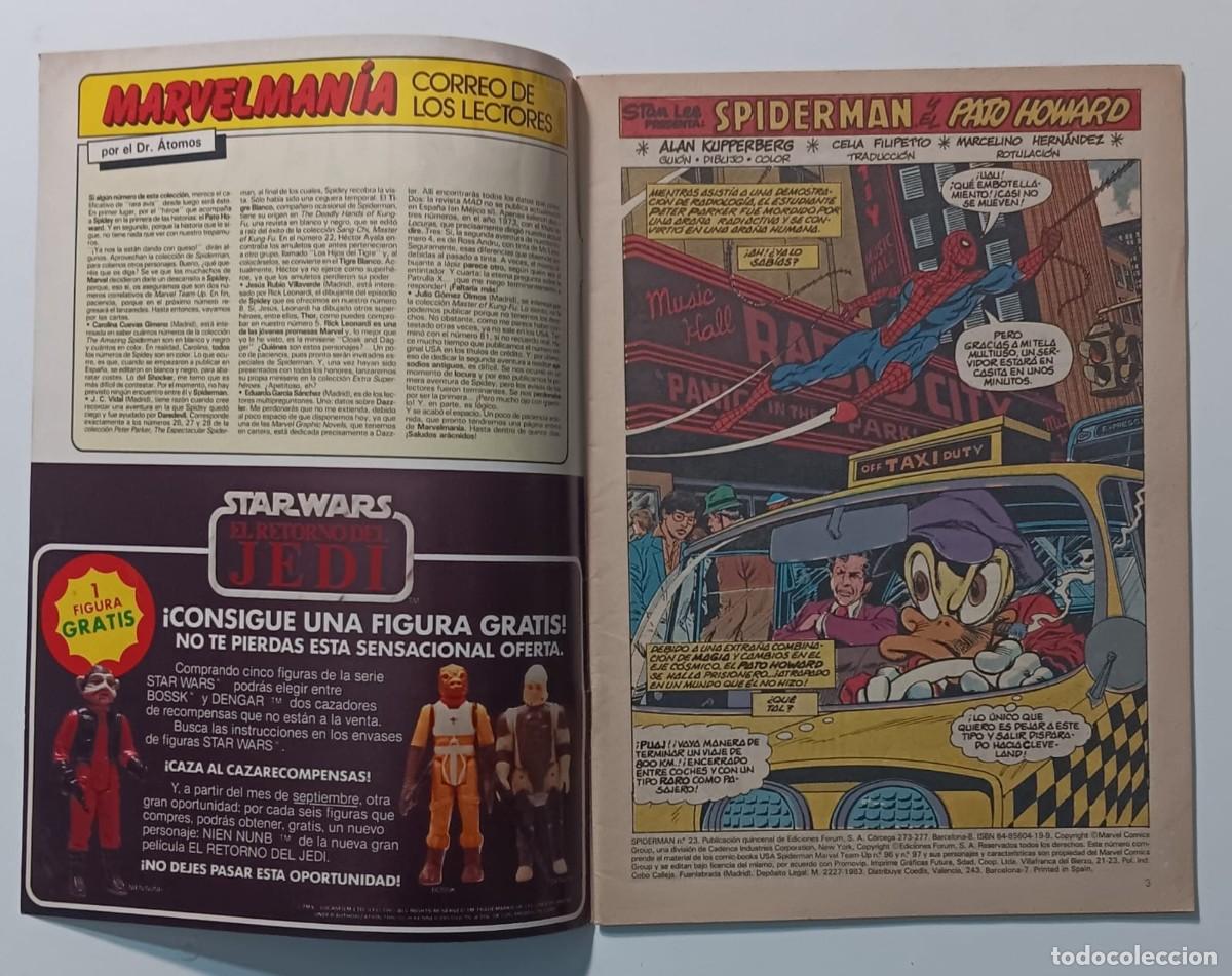 C&oacute;mics: COMIC SPIDERMAN NUMERO 23 VOL 1 FORUM A&Ntilde;O 1983 - Foto 2