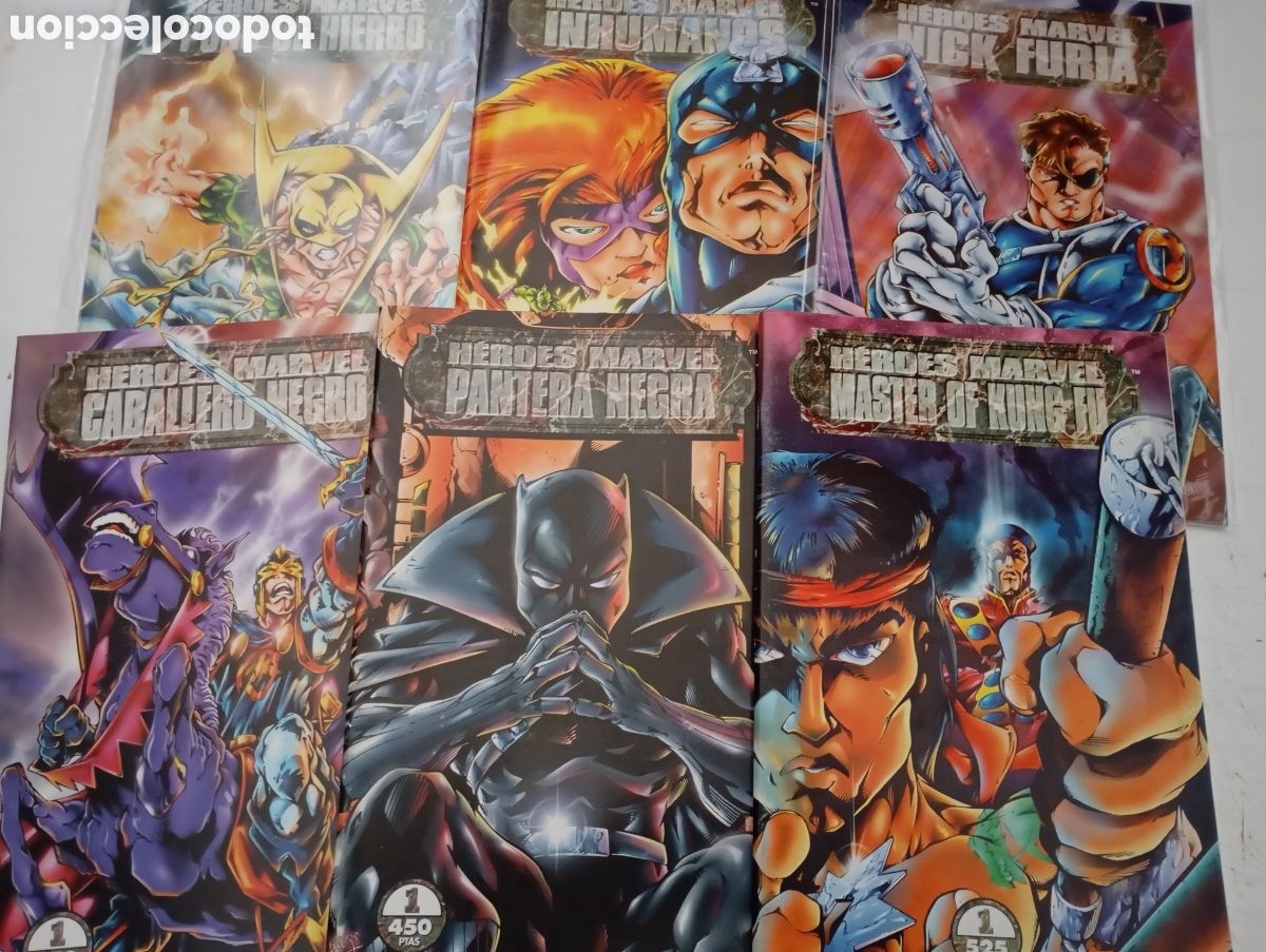 C&oacute;mics: H&Eacute;ROES MARVEL- LOTE 6 N&Uacute;MEROS - FORUM - Foto 1