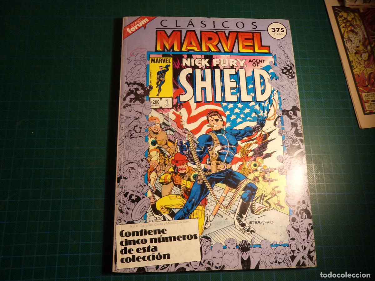 C&oacute;mics: Clasicos Marvel. Retapado con los numeros 1-2-3-4 y 5. Forum. - Foto 1