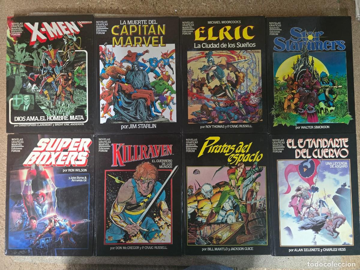 C&oacute;mics: Novelas Graficas Marvel.Coleccion completa 8 tomos.Ediciones Forum - Foto 1