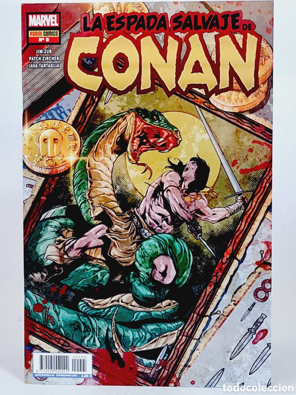 C&oacute;mics: C&Oacute;MIC DE KIOSCO LA ESPADA SALVAJE DE CONAN 5 PANINI MARVEL GRAPA ENERO 20 - Foto 1