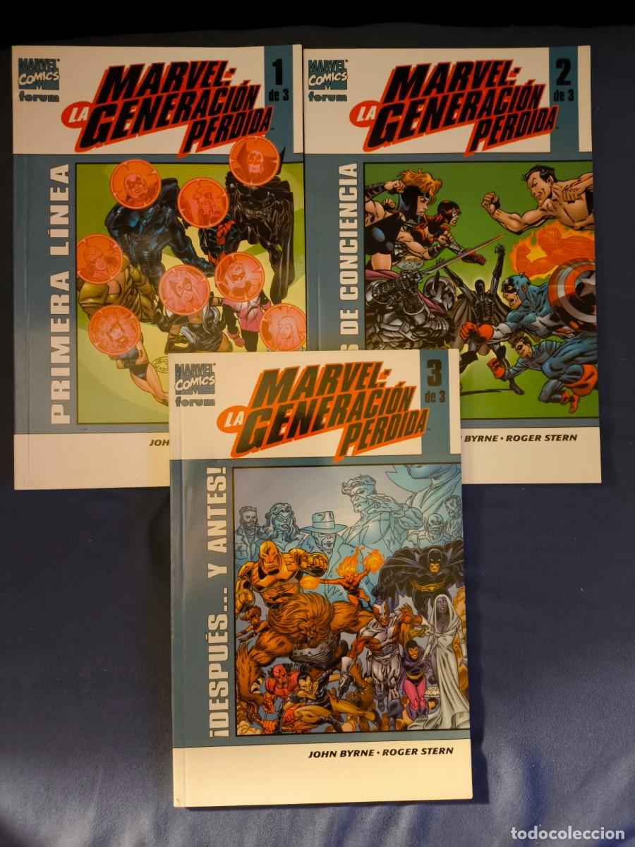 C&oacute;mics: MARVEL LA GENERACI&Oacute;N PERDIDA COMPLETA 3 TOMOS JOHN BYRNE ROGER STERN COMICS FORUM - Foto 1