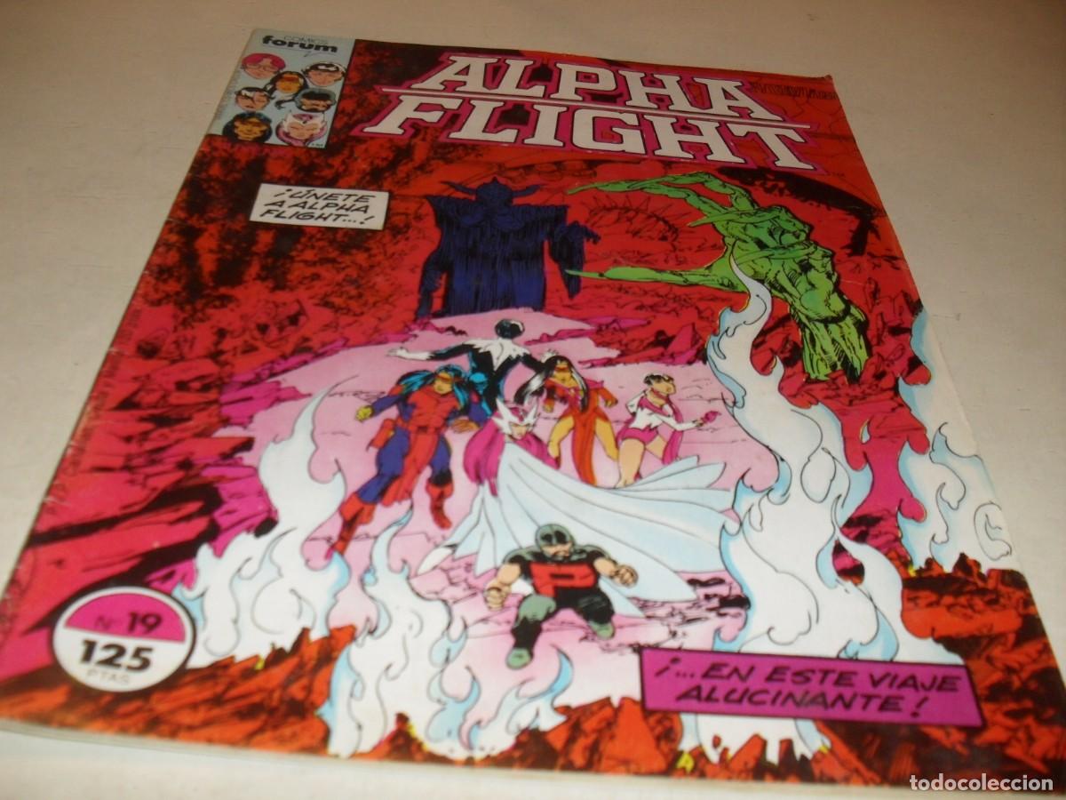 C&oacute;mics: ALPHA FLIGHT N&ordm; 19,(SOLO LAS CUBIERTAS),CON LA MASA DE COMPLEMENTO,(DE 61).FORUM,A&Ntilde;O 1985 - Foto 1