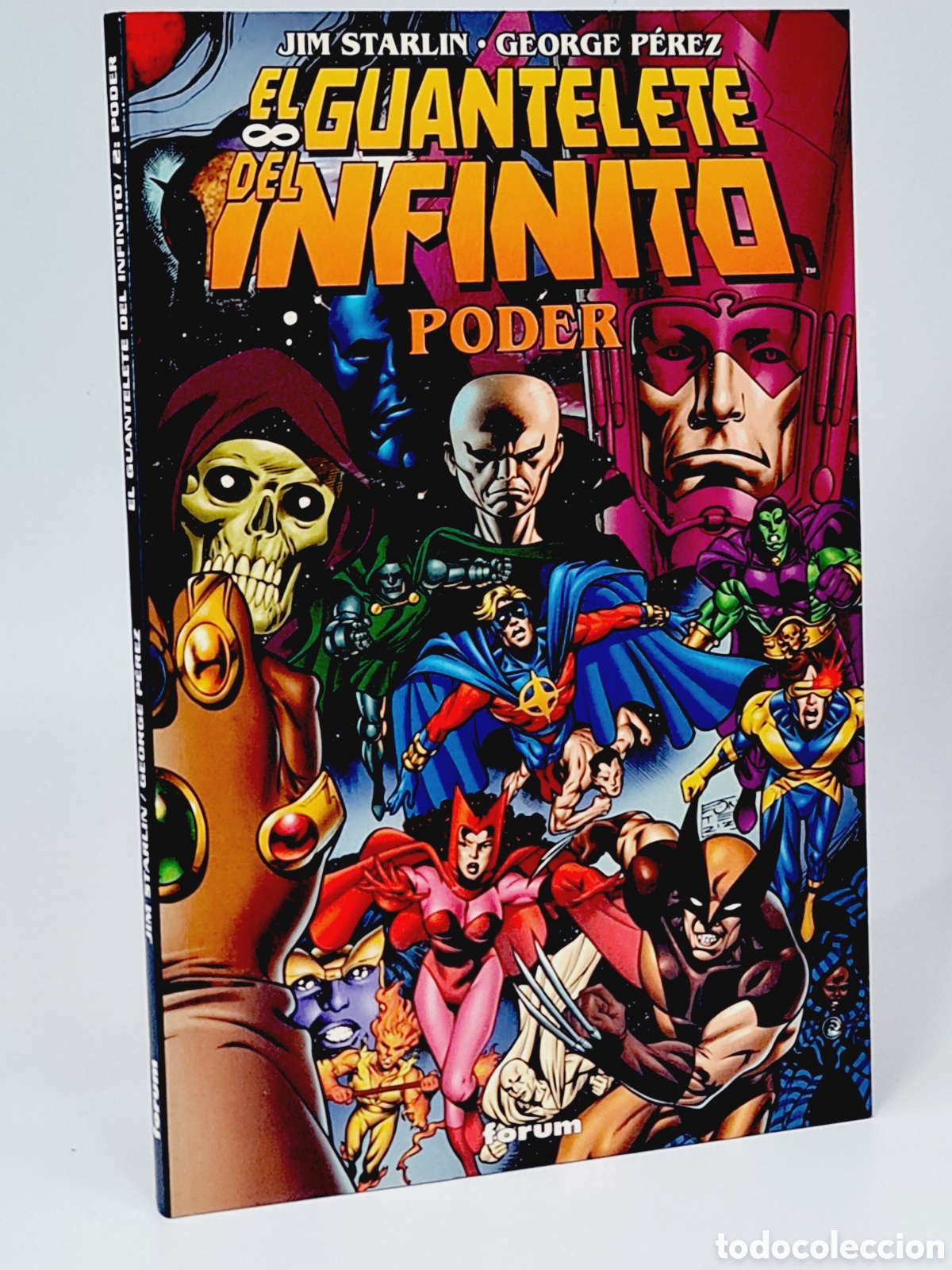 C&oacute;mics: C&Oacute;MIC EXCELENTE EL GUANTELETE DEL INFINITO 2 PODER FORUM MARVEL 1998 - Foto 1