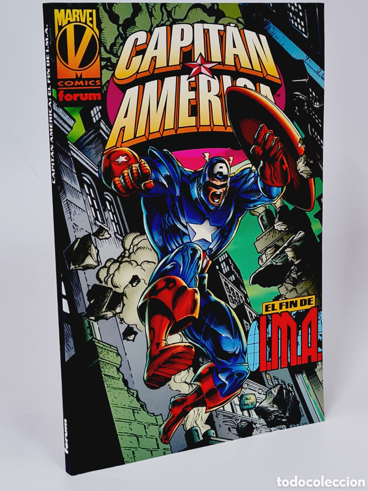 C&oacute;mics: C&Oacute;MIC DE KIOSCO CAPIT&Aacute;N AM&Eacute;RICA EL FIN DE IMA 1996 COMICS FORUM MARVEL - Foto 1