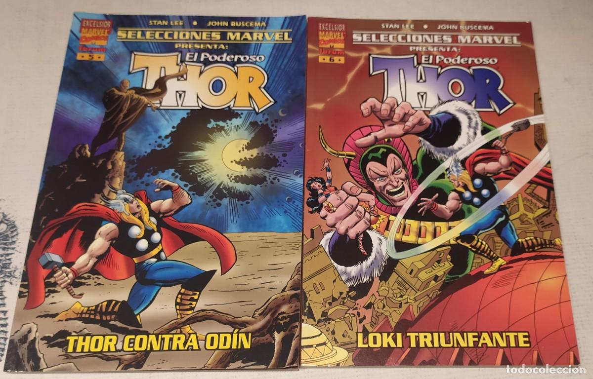 C&oacute;mics: selecciones marvel 5 y 6. Thor de Stan Lee y John Buscema. Forum A&ntilde;o 2000. - Foto 1