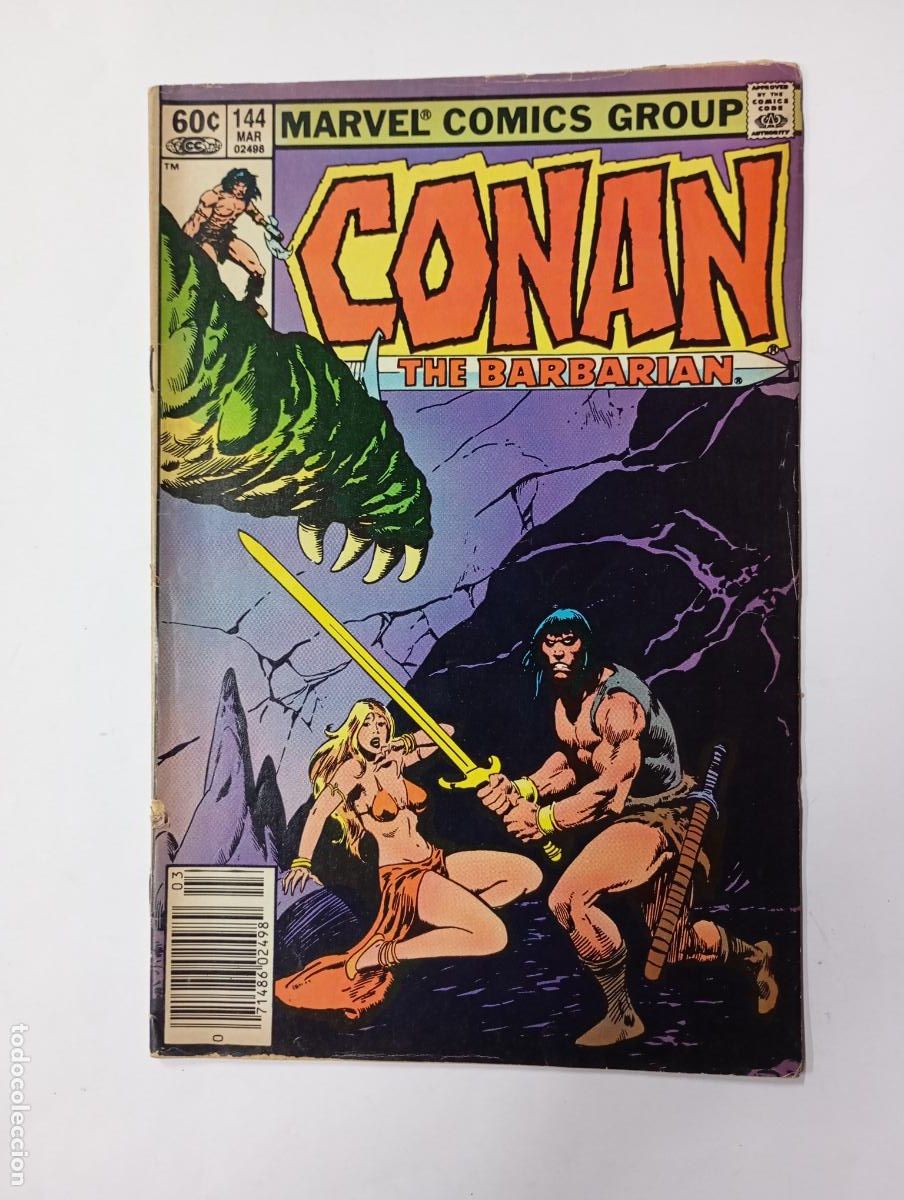 C&oacute;mics: CONAN THE BARBARIAN NO. 144. MARVEL COMICS. EN INGL&Eacute;S. TDKC36 - Foto 1