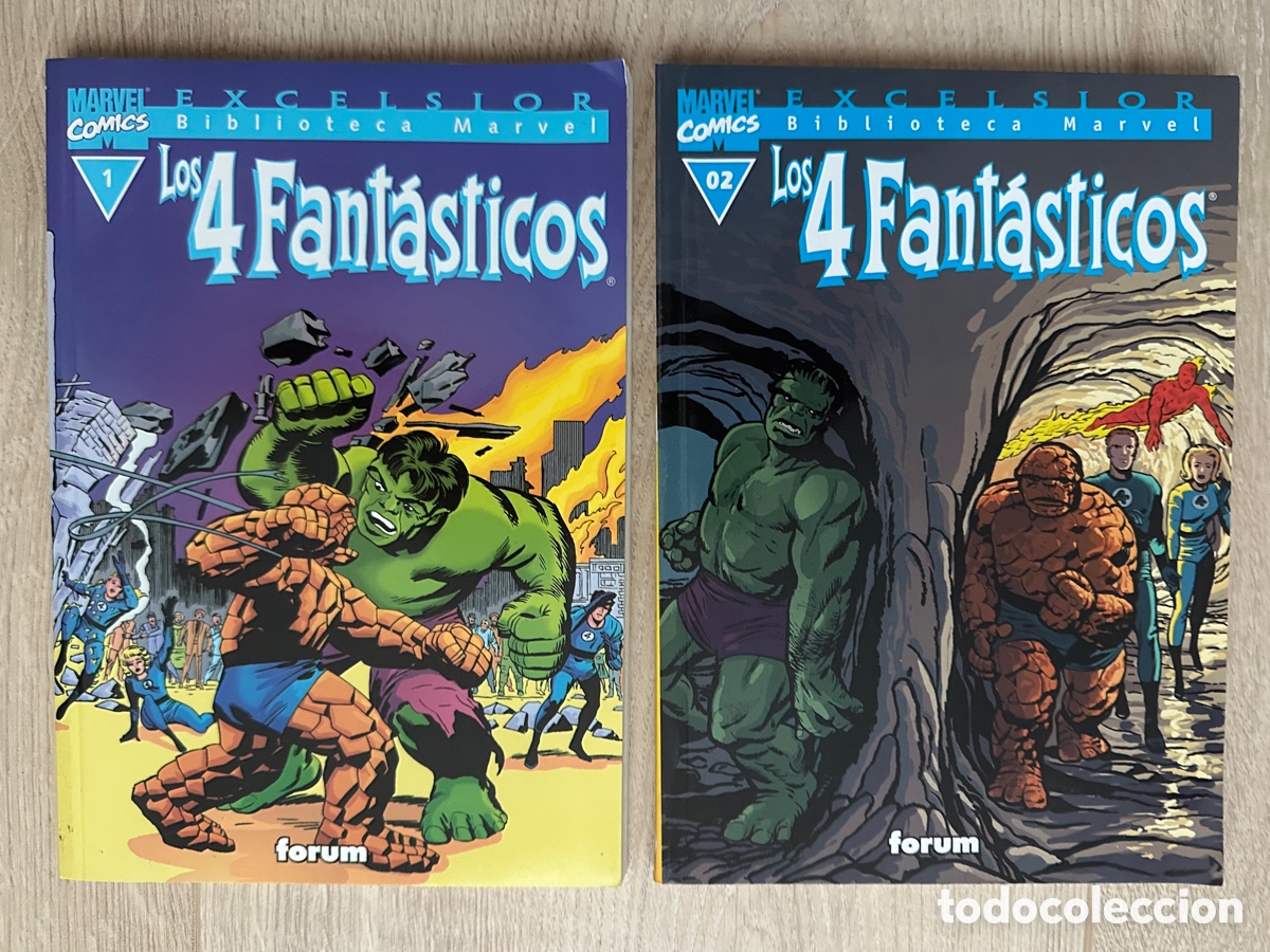 C&oacute;mics: C&oacute;mics Excelsior Biblioteca Marvel Los 4 Fant&aacute;sticos N&ordm; 1 y 2 - Foto 1