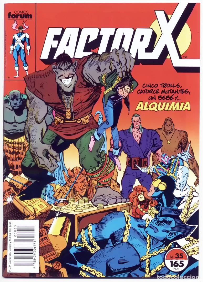 C&oacute;mics: FACTOR X N&ordm; 35 PLANETA DEAGOSTINI COMICS FORUM 1990 EXCELENTE ESTADO - Foto 1