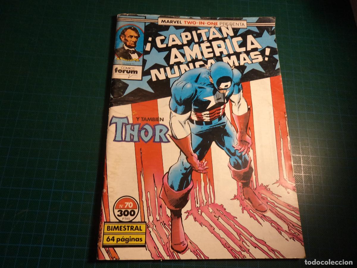 C&oacute;mics: Capitan America. N&ordm; 70. Marvel two in one. Forum. - Foto 1