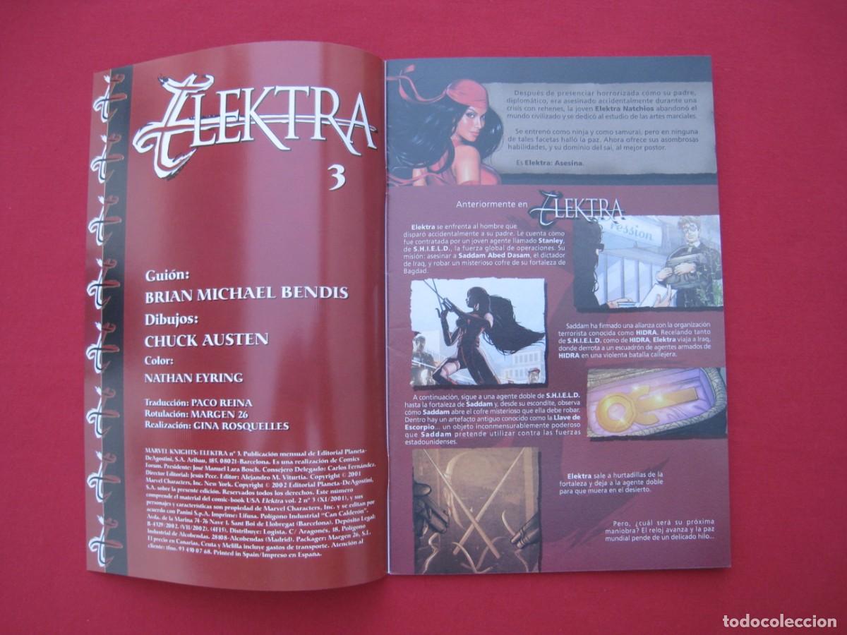 C&oacute;mics: MARVEL KNIGHTS - ELEKTRA - N&ordm; 3 - FORUM. - Foto 7