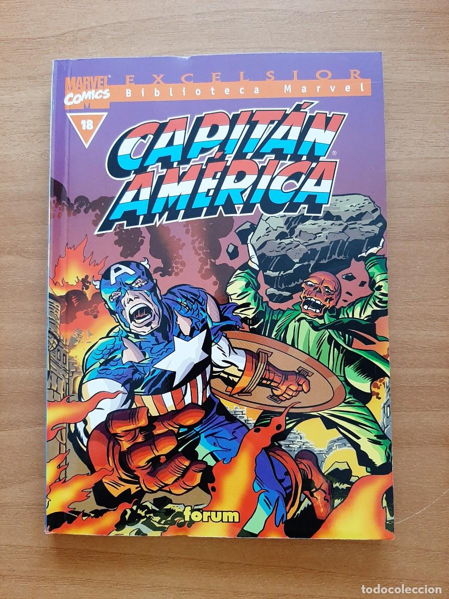 C&oacute;mics: EXCELSIOR. BIBLIOTECA MARVEL. CAPIT&Aacute;N AM&Eacute;RICA N&ordm;18 - Foto 1