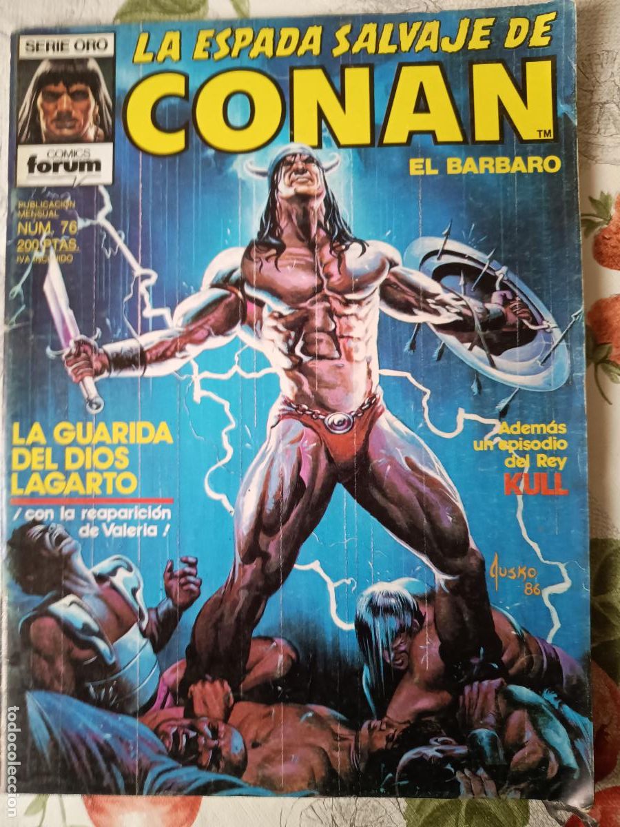 C&oacute;mics: LA ESPADA SALVAJE DE CONAN N&ordm; 76 1&ordf; EDICION FORUM - Foto 1
